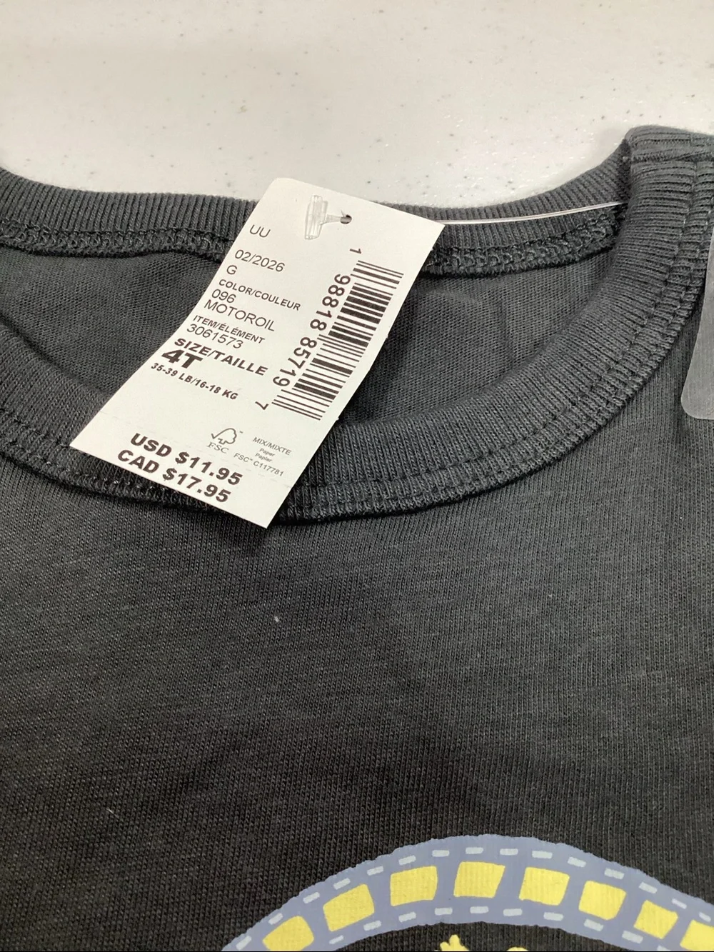 The Childrens Place black short